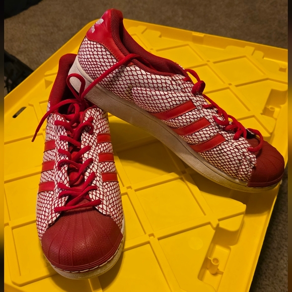 adidas Other - Adidas Superstar Snake Pack Red S82730 Mens Size 14 Shoes